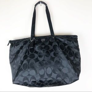 Authentic Coach Travel Bag Folding Black